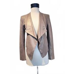 NEW MY TRIBE women's metallic fold jacket in bronze